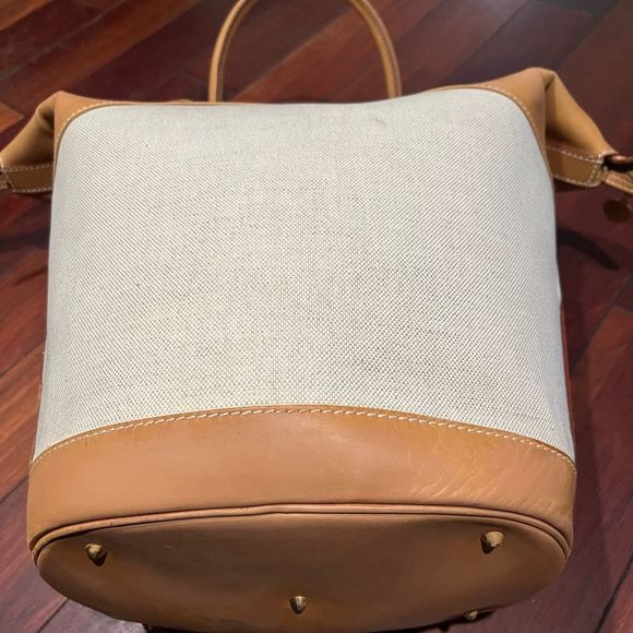 Vintage Gucci Canvas & Vachetta Leather Beach Bag - Picture 12 of 16